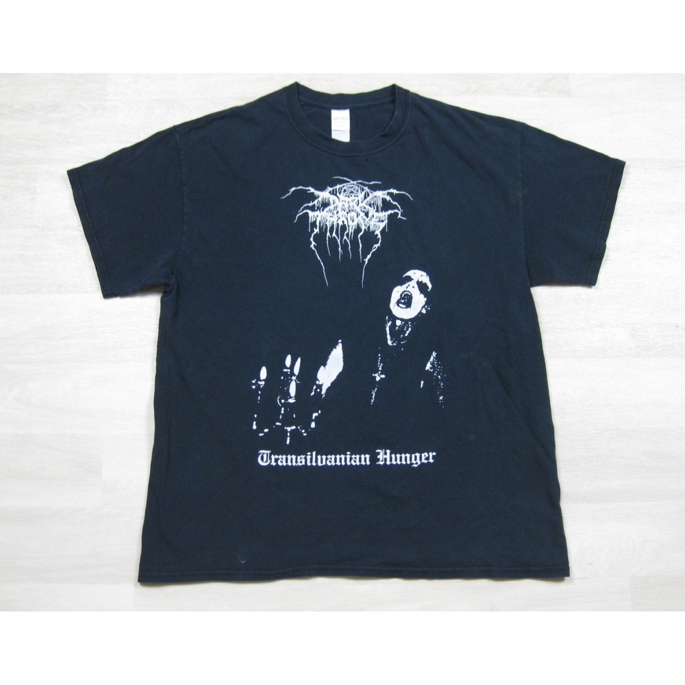 Vintage Y2K Darkthrone Transilvanian Hunger Band Shirt (L) Black Metal Ferdasyn